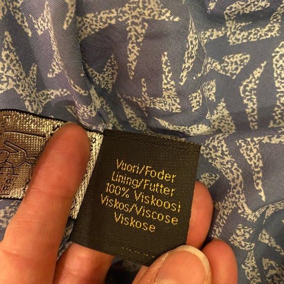 Friitala Womens Blue Suede Cardigan w Blue Leather Trim / Size 10 - Picture 12 of 16